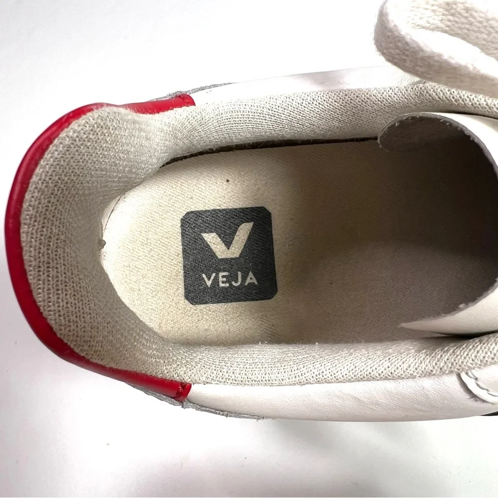 Veja V-10 Leather Sneakers Size 39 US 8 - Picture 10 of 14